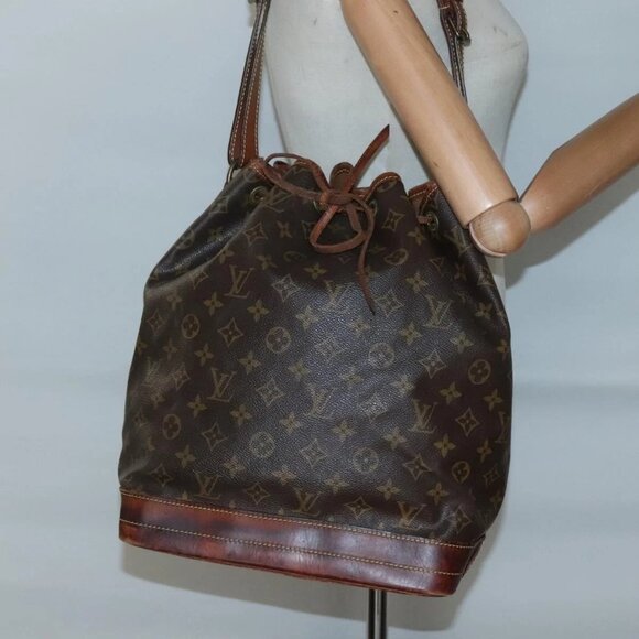 LOUIS VUITTON Monogram Noe Shoulder Bag M42224 LV Auth 139863 - Picture 1 of 16